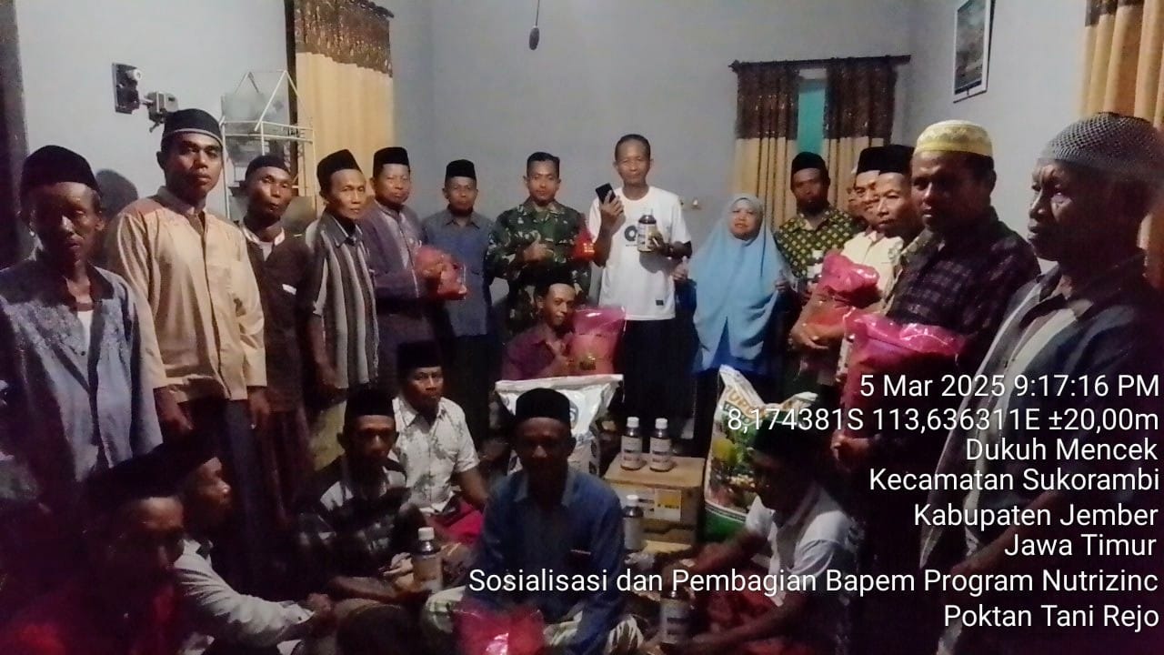 sosialisasi-dan-pembagian-bapem-program-nutrizinc-di-poktan-tani-rejo-desa-dukuh-mencek-kecamatan-sukorambi